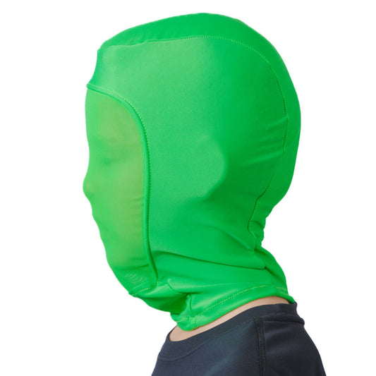 Kids green screen hood side