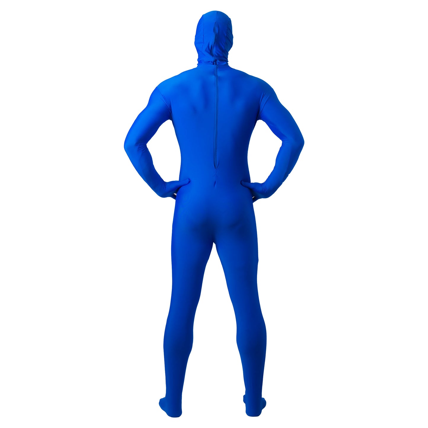 chroma key blue screen body suit back view