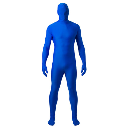chroma key blue screen body suit front view