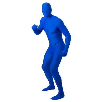 chroma key blue screen body suit pose view