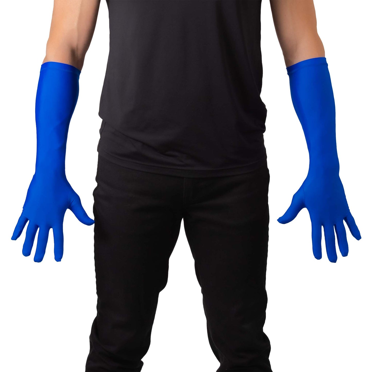chroma key blue screen gloves front