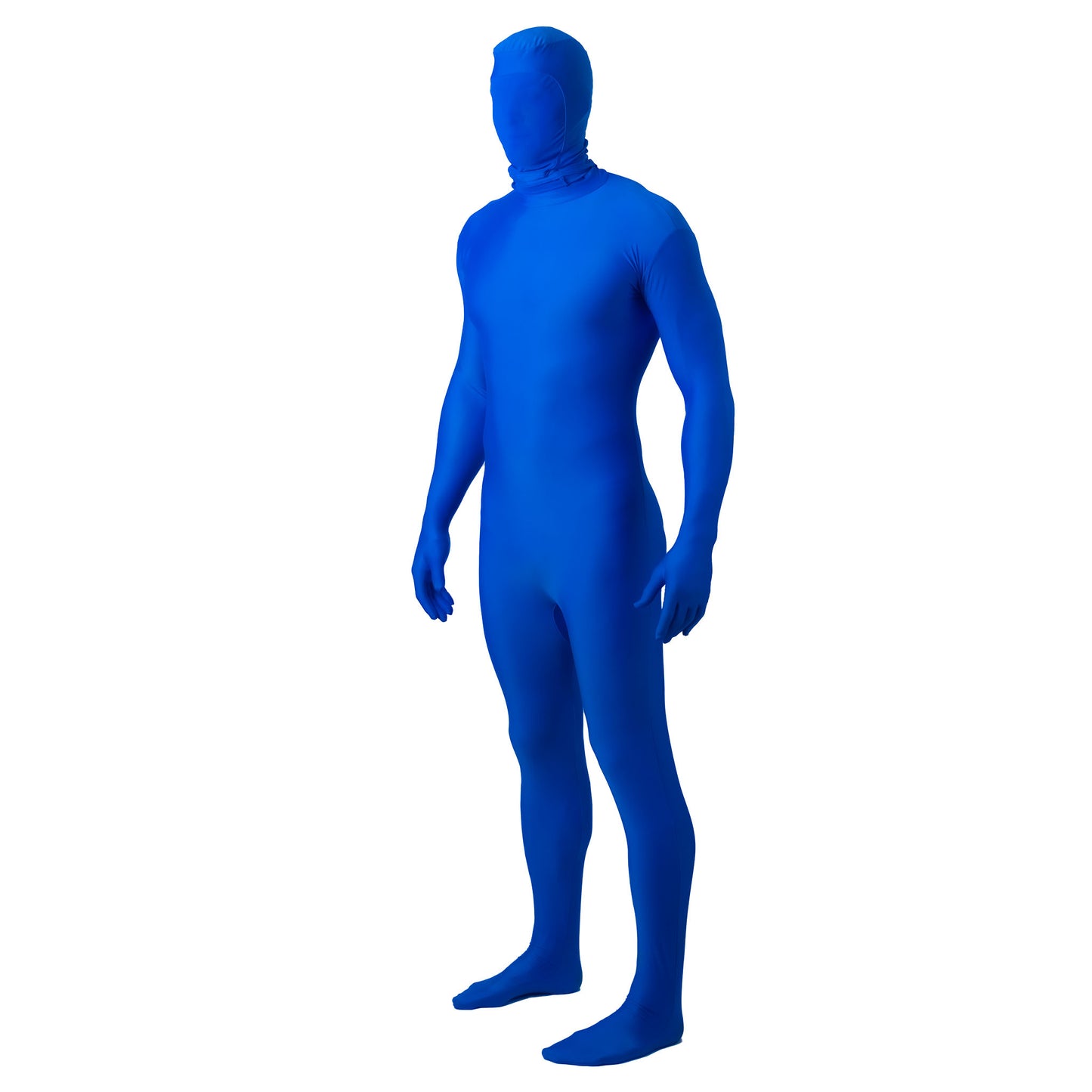 chroma key blue screen suit angle view