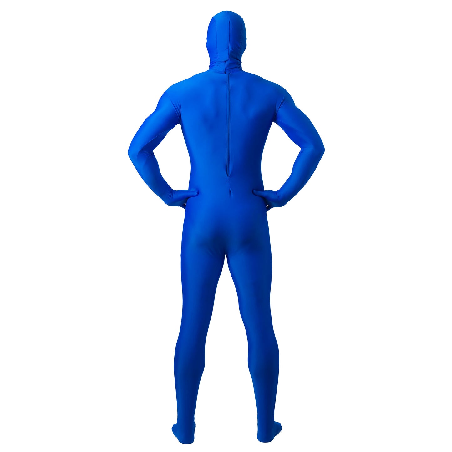 chroma key blue screen suit back view
