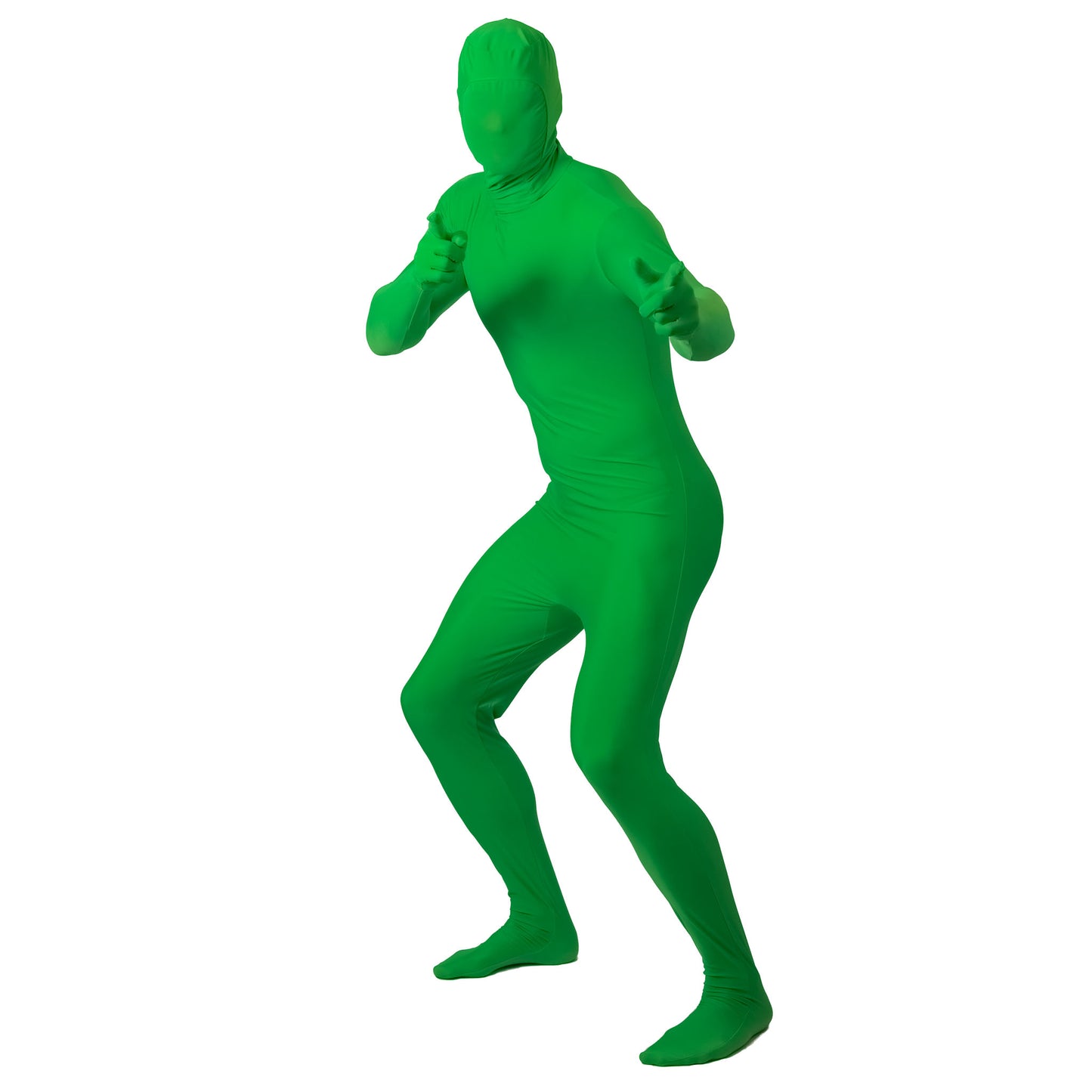 green screen body suit pose
