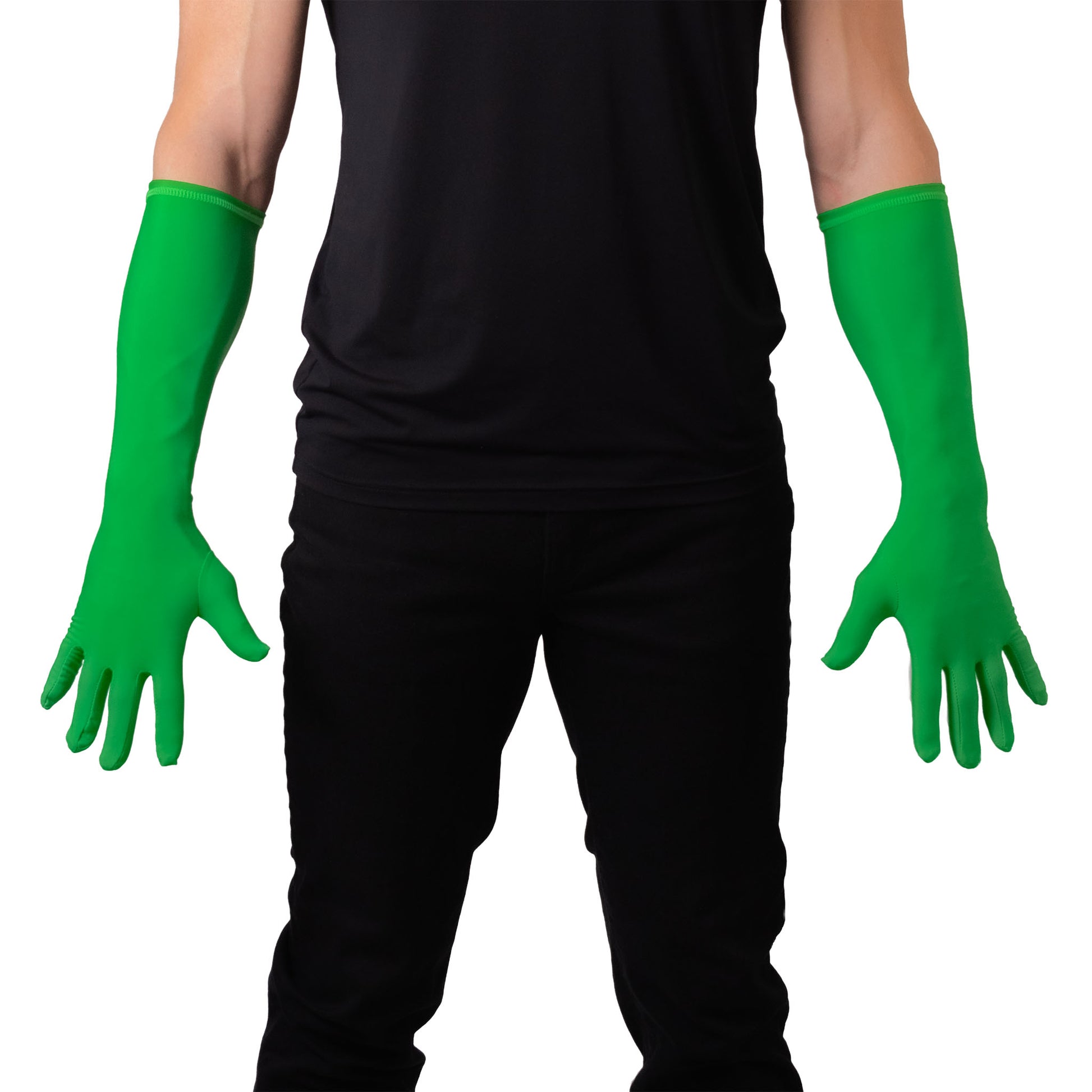 chroma key green screen gloves front