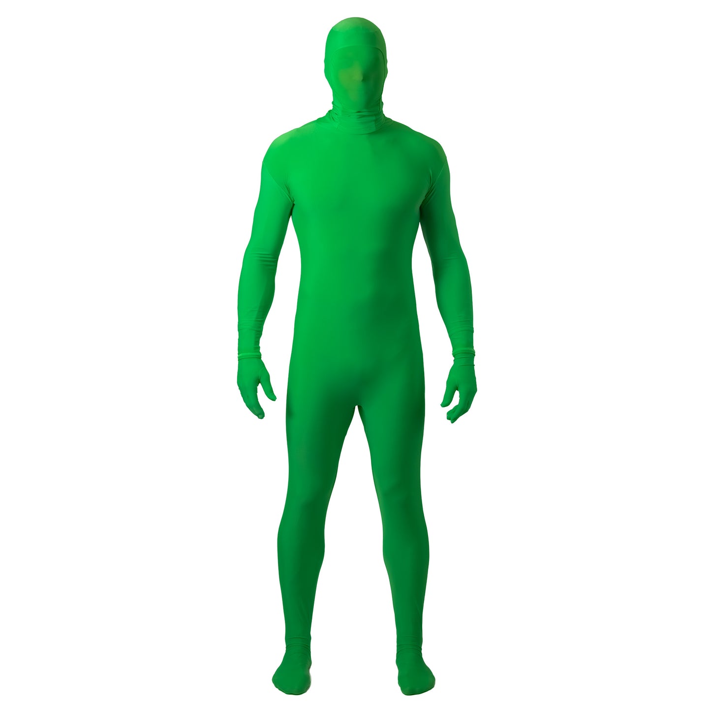 chroma key green screen suit front
