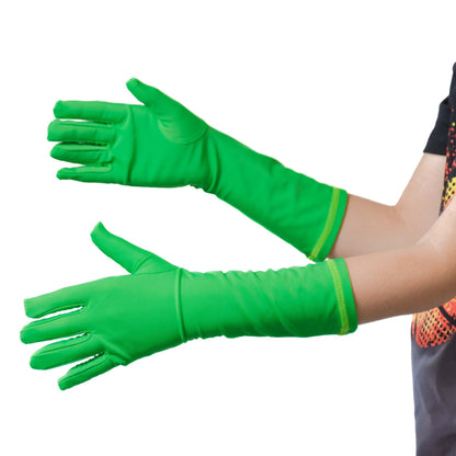 kids chroma key green screen gloves side