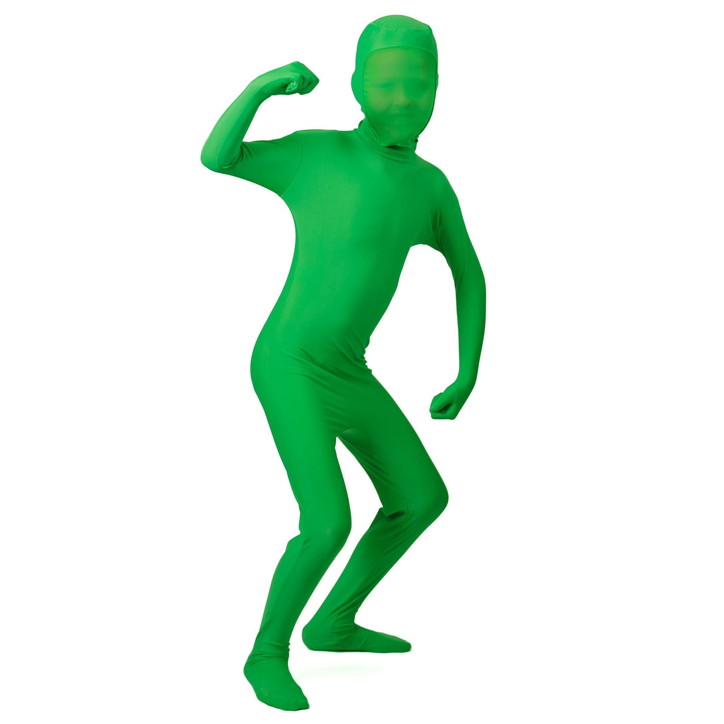 kid green screen suit pose 1