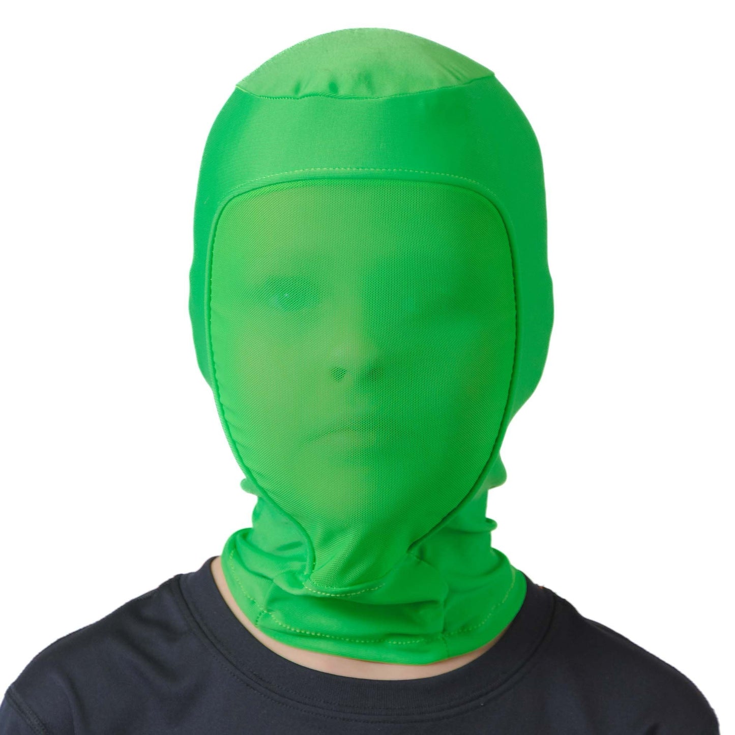 Kids green screen hood front